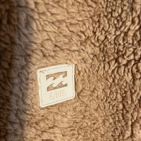 Billabong Men's Tan Fleece Zip Up Sweater - Picture 3 of 6